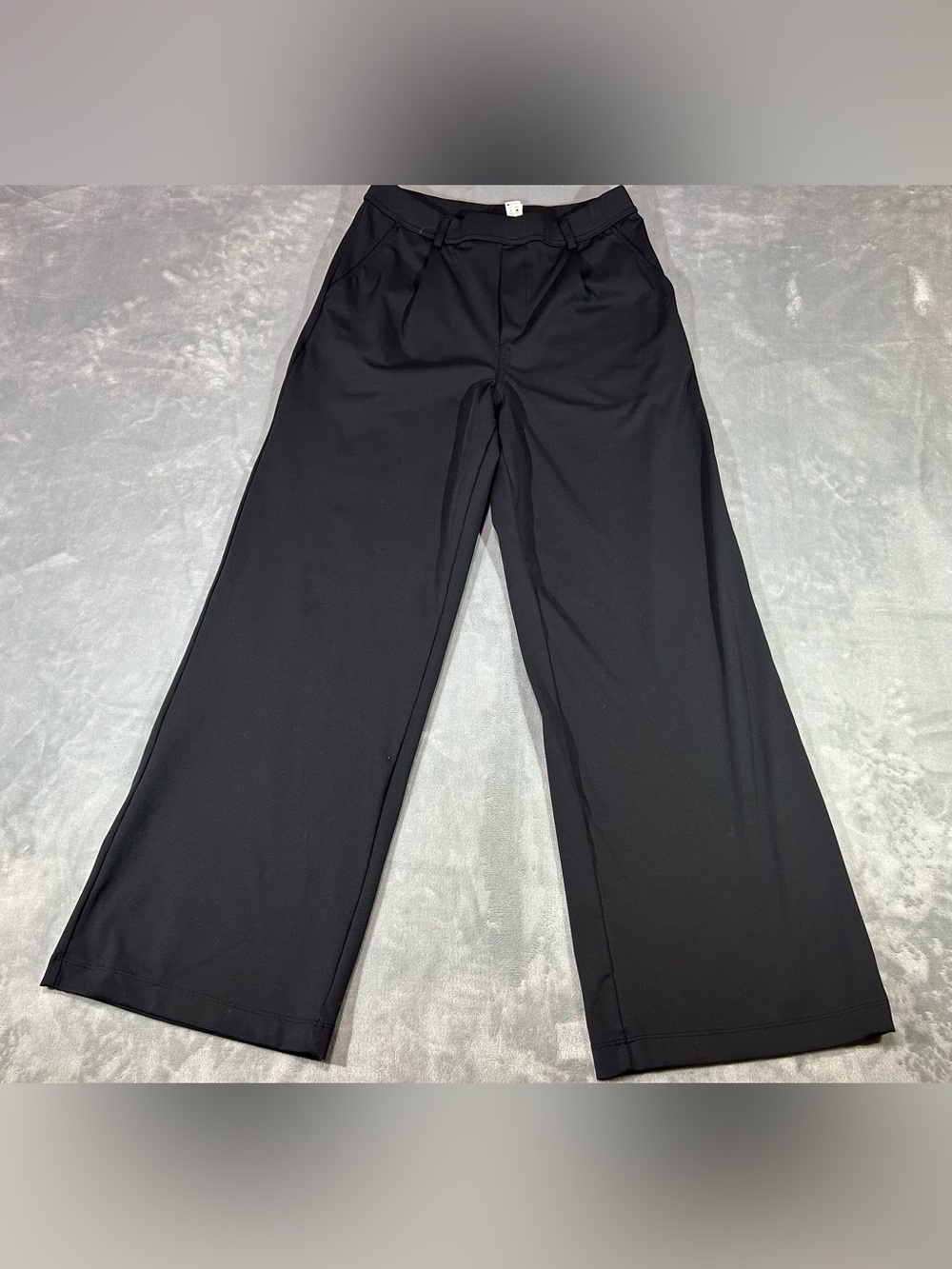 Halara Women's Black  Wide-Leg Solid Dress Pants Regular Size Medium